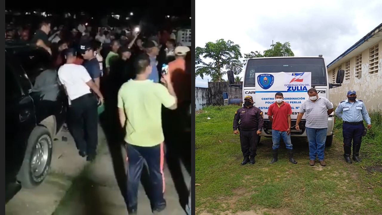 ¡CASTIGO COMUNITARIO! Población expulsa a dos policías de su propio comando acusándolos de extorsionadores (Video)